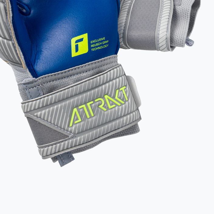 Reusch Attrakt Gold X Evolution Cut Finger Support Goalkeeper Gloves grey 5270950 4
