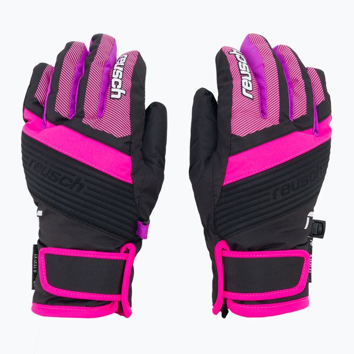 Reusch Duke R-Tex XT children's ski gloves black-pink 3