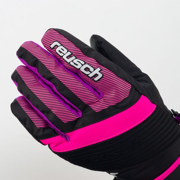 Reusch Duke R-Tex XT children's ski gloves black-pink 4