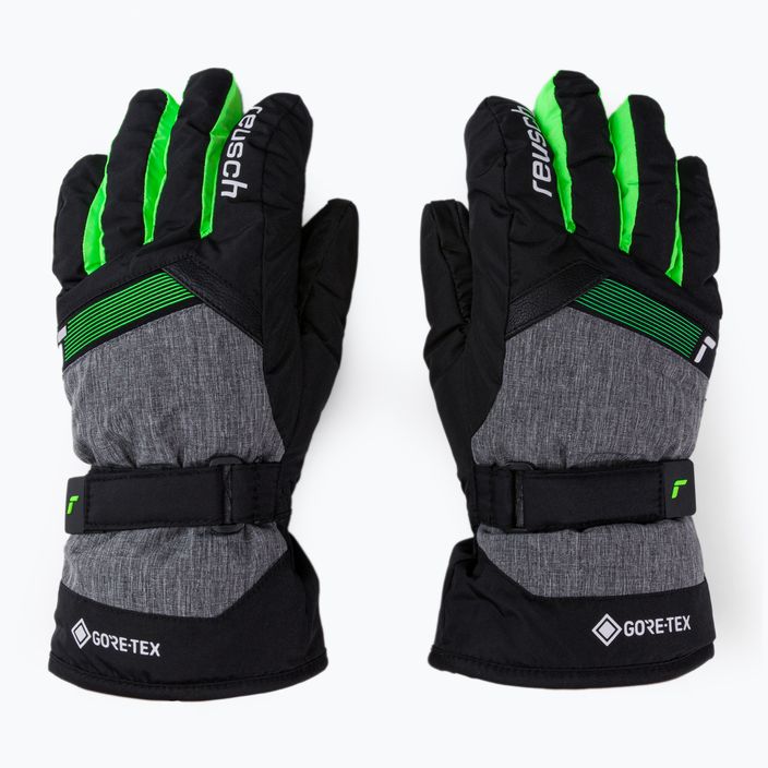 Reusch Flash Gore-Tex children's ski gloves black/green 62/61/305 3