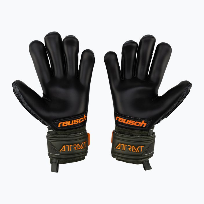 Reusch Attrakt Freegel Gold Finger Support Goalkeeper Gloves black 5370030-5555 2