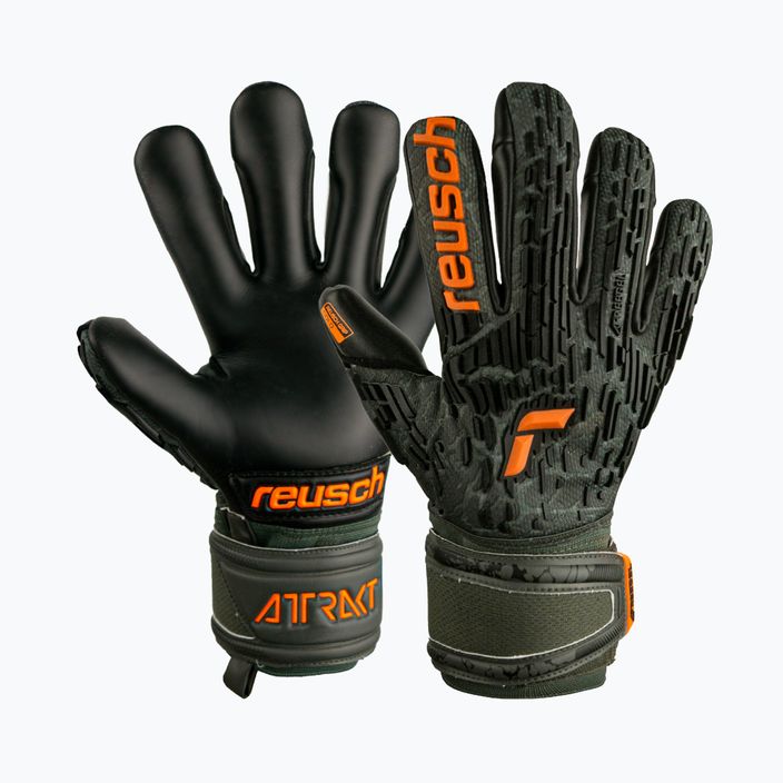 Reusch Attrakt Freegel Gold Finger Support Goalkeeper Gloves black 5370030-5555 4