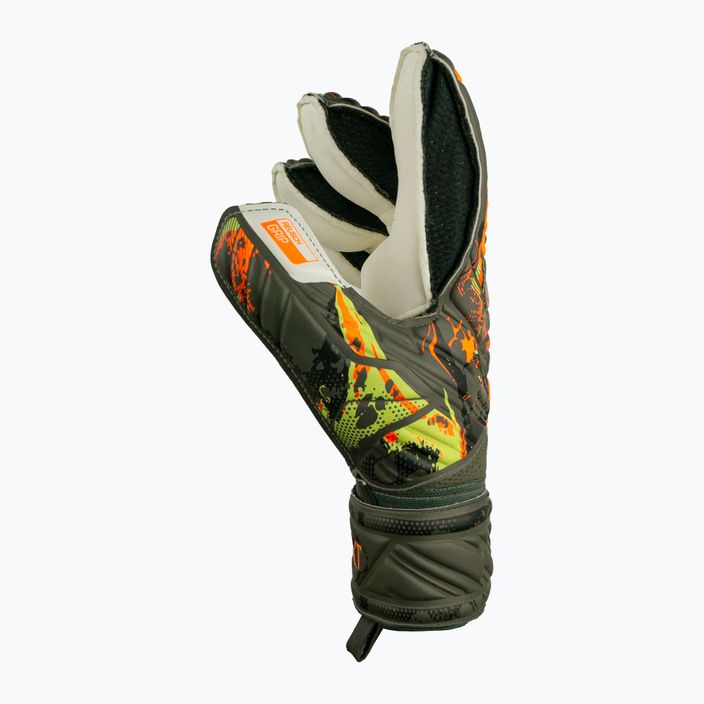 Reusch Attrakt Grip Finger Support goalkeeper's gloves green-orange 5370010-5556 6