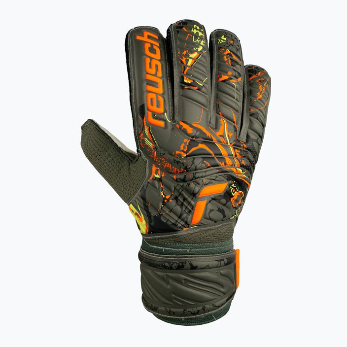 Reusch Attrakt Solid green goalkeeper's gloves 5370016-5556 5