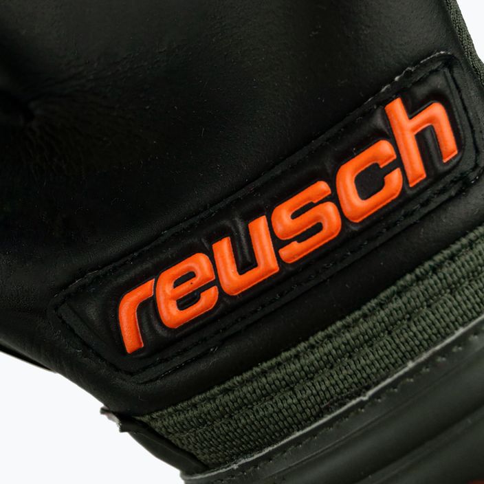 Reusch Attrakt Freegel Silver Finger Support Junior goalkeeper gloves black-green 5372030-5555 8