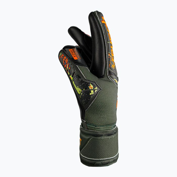 Reusch Attrakt Gold X Junior goalkeeper's gloves green-black 5372055-5555 7