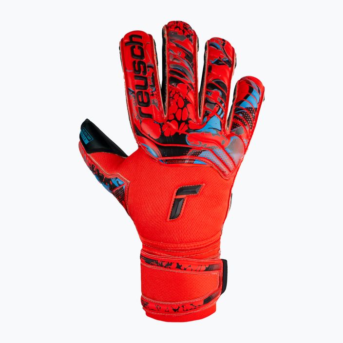 Reusch Attrakt Gold X Evolution Cut Finger Support goalkeeper gloves red 5370950-3333 4