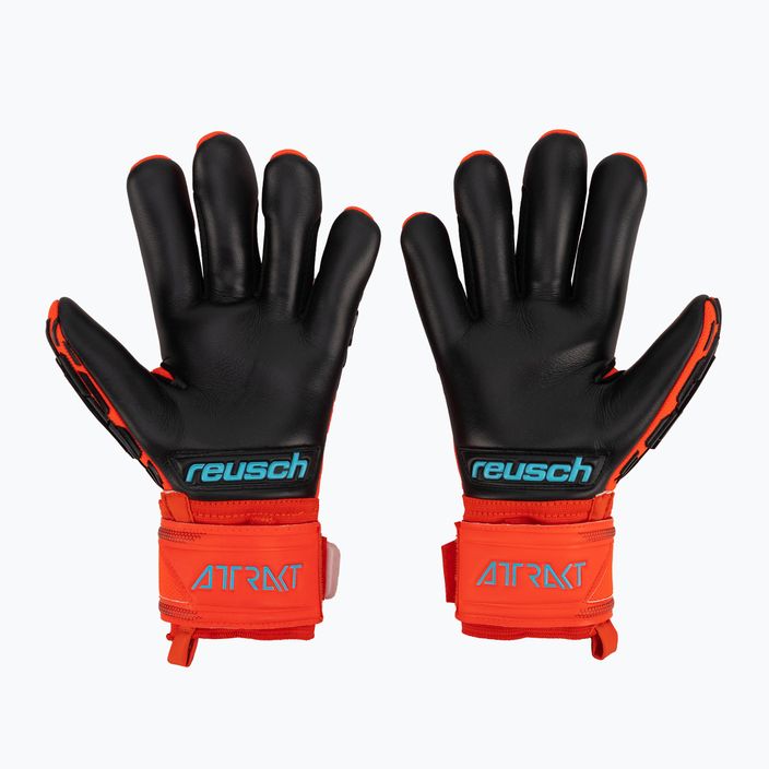 Reusch Attrakt Freegel Silver Finger Support Goalkeeper Gloves 5370230-3333 2