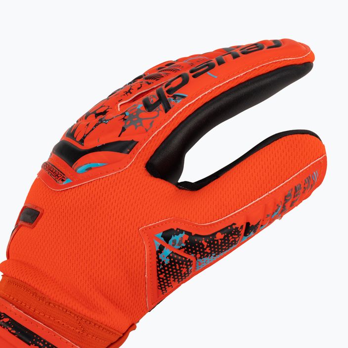 Reusch Attrakt Grip Evolution Finger Support Goalkeeper Gloves Red 5370820-3333 3