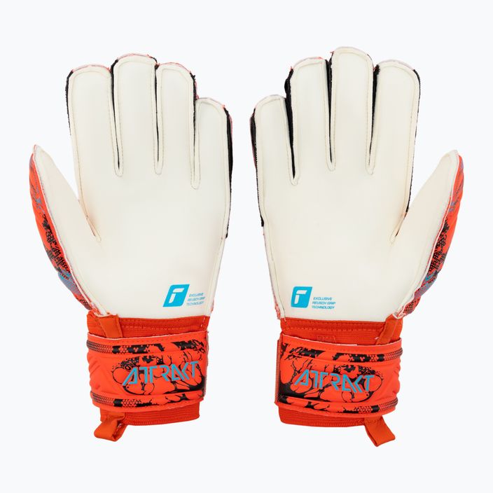 Reusch Attrakt Grip Finger Support Goalkeeper Gloves Red 5370810-3334 2