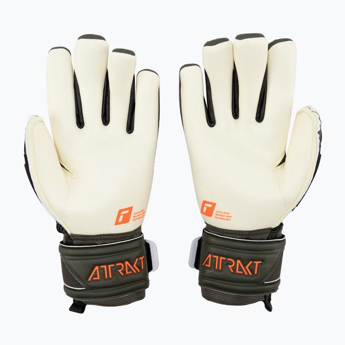 Reusch Attrakt Freegel Gold X green goalkeeper's gloves 5370935-5556 2