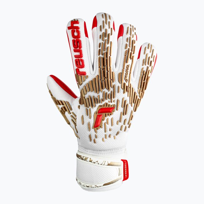 Reusch Attrakt Freegel Silver goalkeeper gloves white 5370235-1011 5