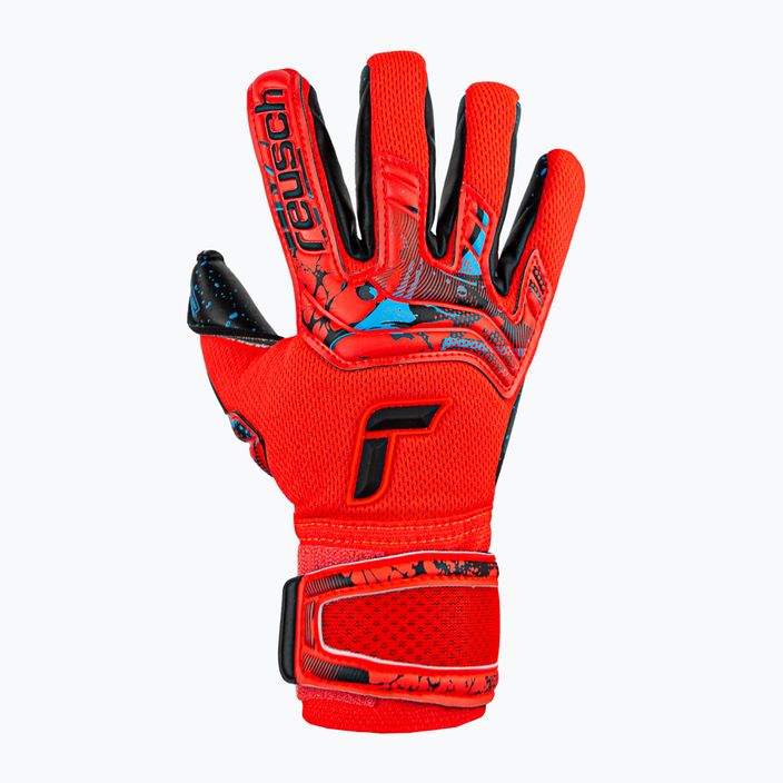 Reusch Attrakt Fusion Finger Support Guardian Junior children's goalkeeper gloves red 5372940-3333 4