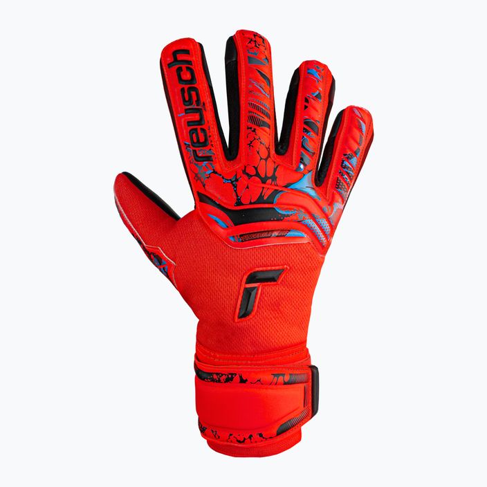 Reusch Attrakt Grip Evolution Finger Support Junior children's goalkeeper gloves red 5372820-3333 4