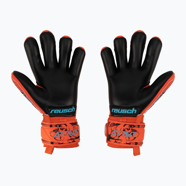 Reusch Attrakt Grip Evolution Finger Support Junior children's goalkeeper gloves red 5372820-3333 2