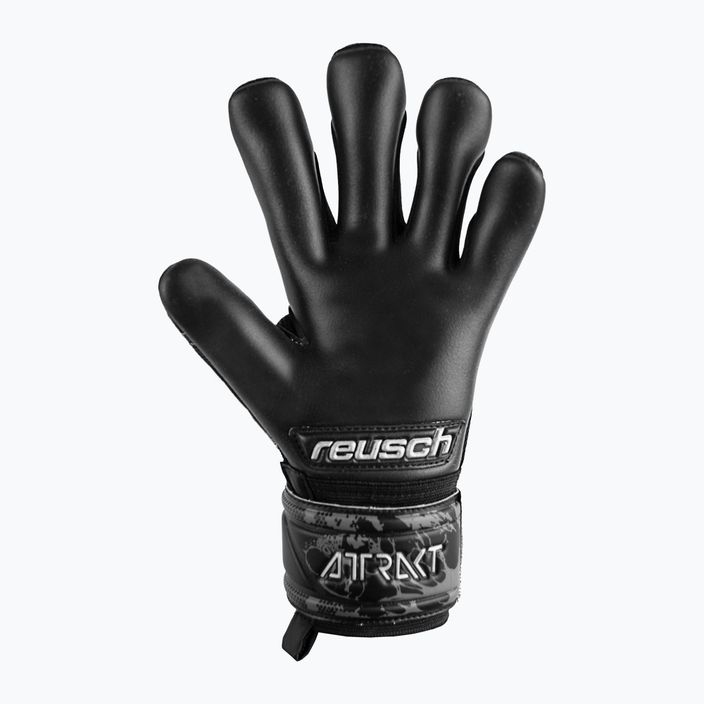 Reusch Attrakt Infinity Finger Support Junior children's goalkeeping gloves black 5372720-7700 5