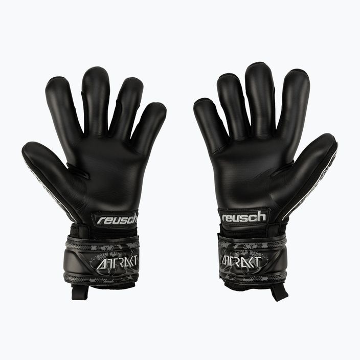 Reusch Attrakt Infinity Finger Support Junior children's goalkeeping gloves black 5372720-7700 2