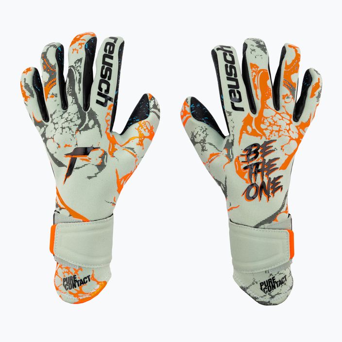 Reusch Pure Contact Fusion green goalkeeper gloves 5370900-5444