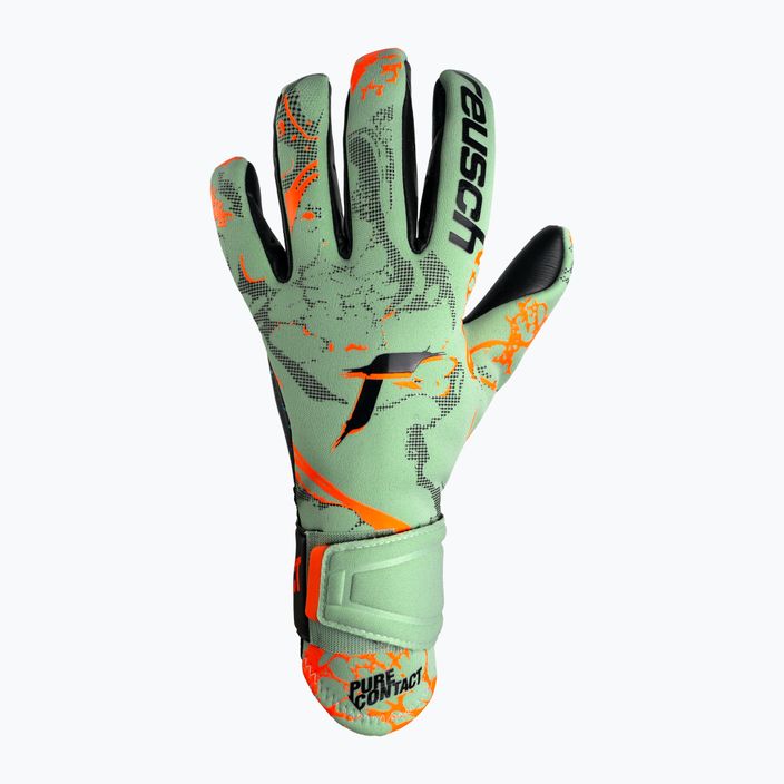 Reusch Pure Contact Gold goalkeeper gloves green 5370100-5444 5