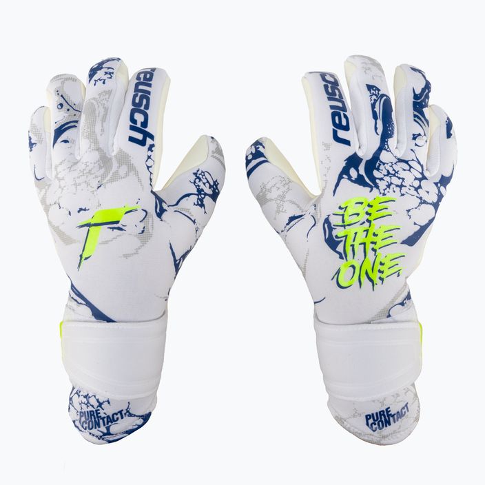 Reusch Pure Contact Silver goalkeeper gloves white 5370200-1089