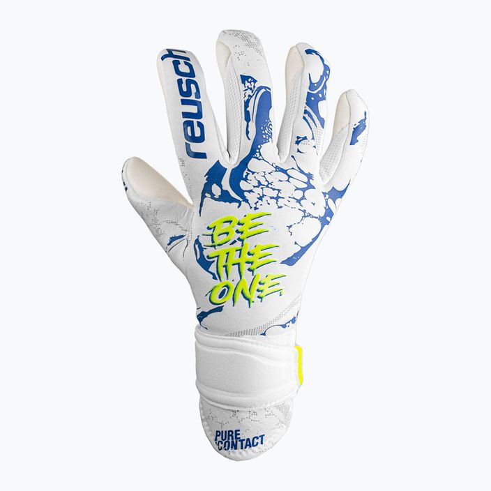 Reusch Pure Contact Silver Junior children's goalkeeper gloves white 5372200-1089 4