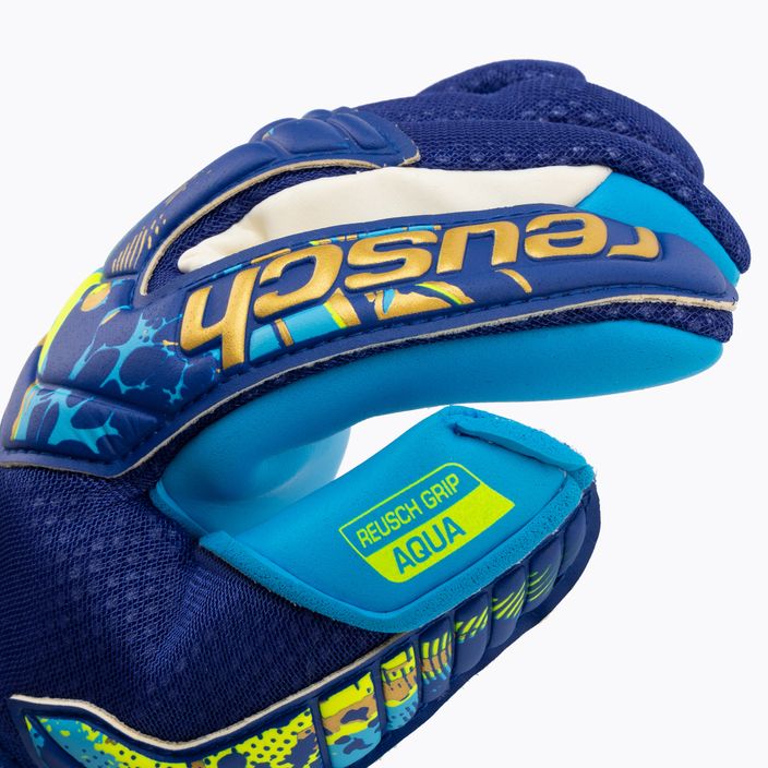 Reusch goalkeeper gloves Attrakt Aqua blue 5370439-4433 3