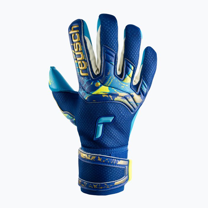Reusch goalkeeper gloves Attrakt Aqua blue 5370439-4433 4