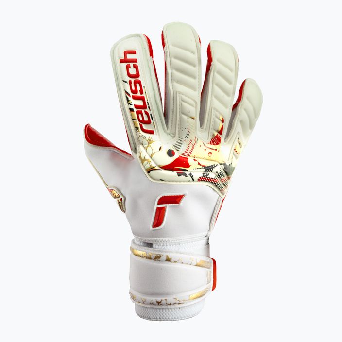 Reusch Attrakt Gold X GluePrint goalkeeper's gloves white 5370975-1011 5