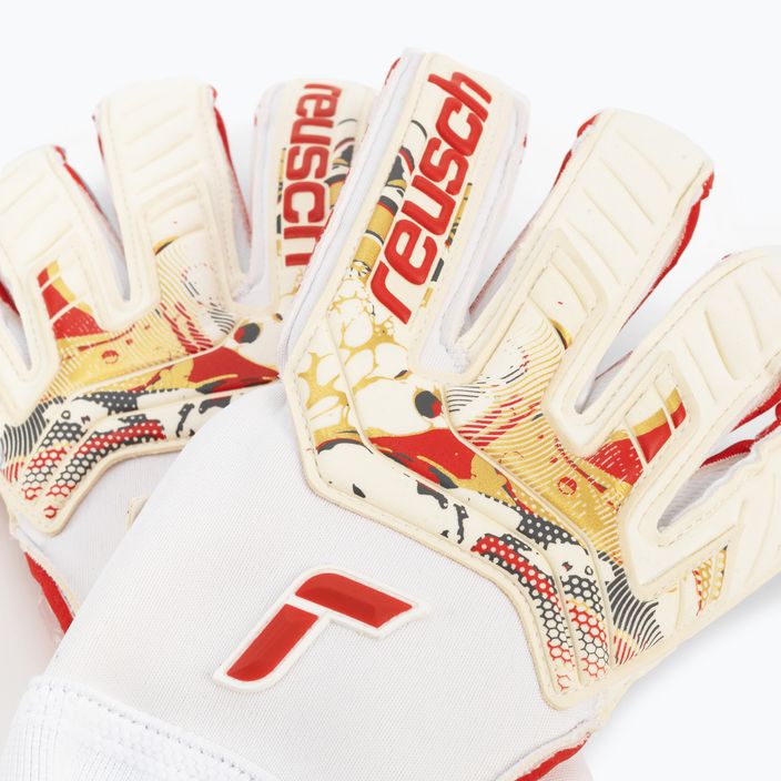 Reusch Attrakt Gold X GluePrint goalkeeper's gloves white 5370975-1011 4