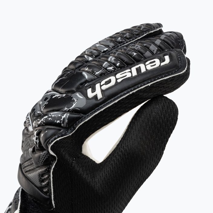 Reusch Attrakt Starter Solid Junior children's goalkeeper gloves black 5372514-7700 3