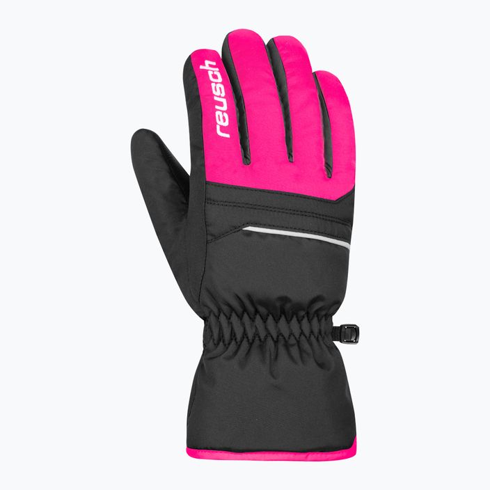 Reusch children's ski gloves Alan black/pink glo 6