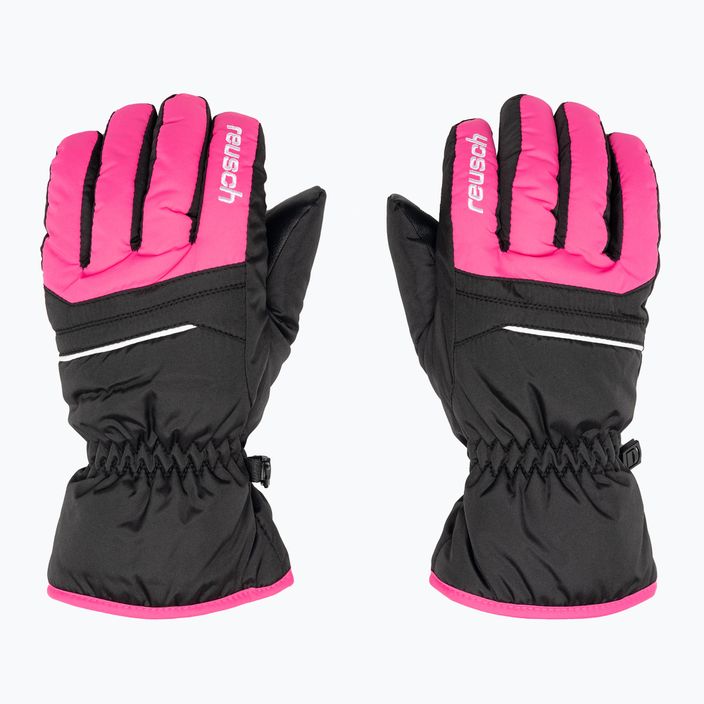 Reusch children's ski gloves Alan black/pink glo 3