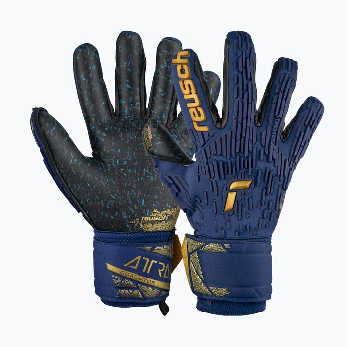 Reusch Attrakt Freegel Fusion Goalkeeper Gloves premium blue/gold/black