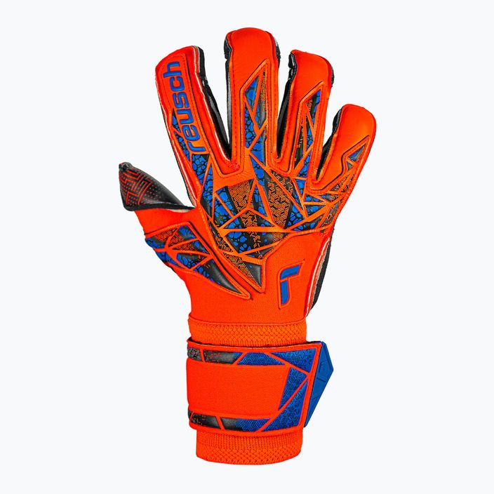 Reusch Attrakt Gold X Evolution GluePrint goalkeeper gloves hyper orng/elec blue/blck 2
