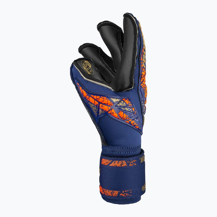 Reusch Attrakt Gold X Evolution premium blue/gold/black goalkeeper gloves 4