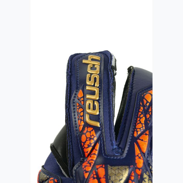 Reusch Attrakt Gold X Evolution premium blue/gold/black goalkeeper gloves 5