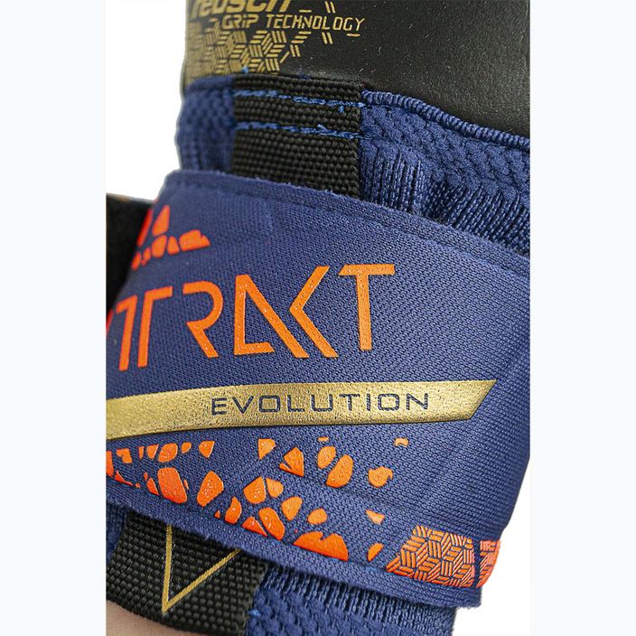 Reusch Attrakt Gold X Evolution premium blue/gold/black goalkeeper gloves 8