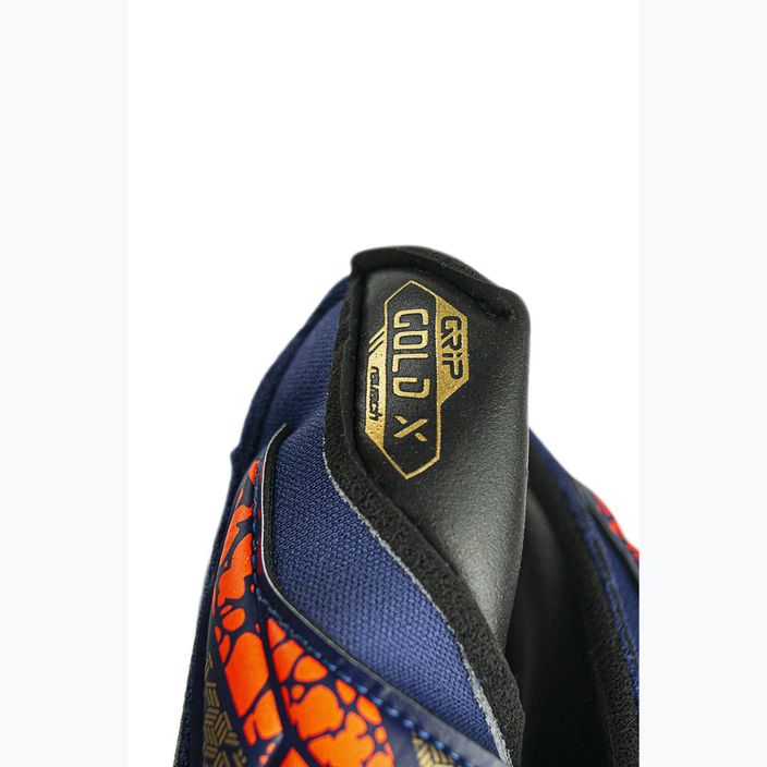Reusch Attrakt Gold X Evolution premium blue/gold/black goalkeeper gloves 9