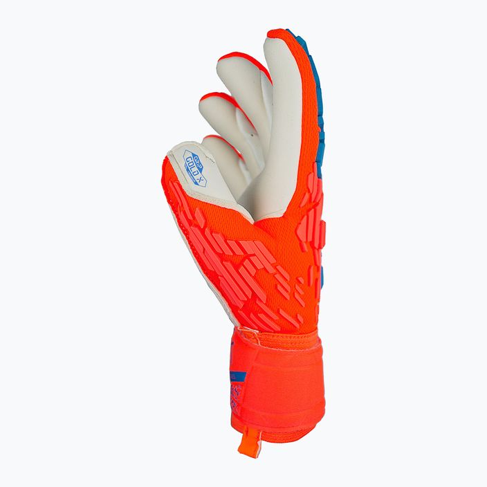 Reusch Attrakt Gold X Freegel goalkeeper glove hyper orange/electric blue 4