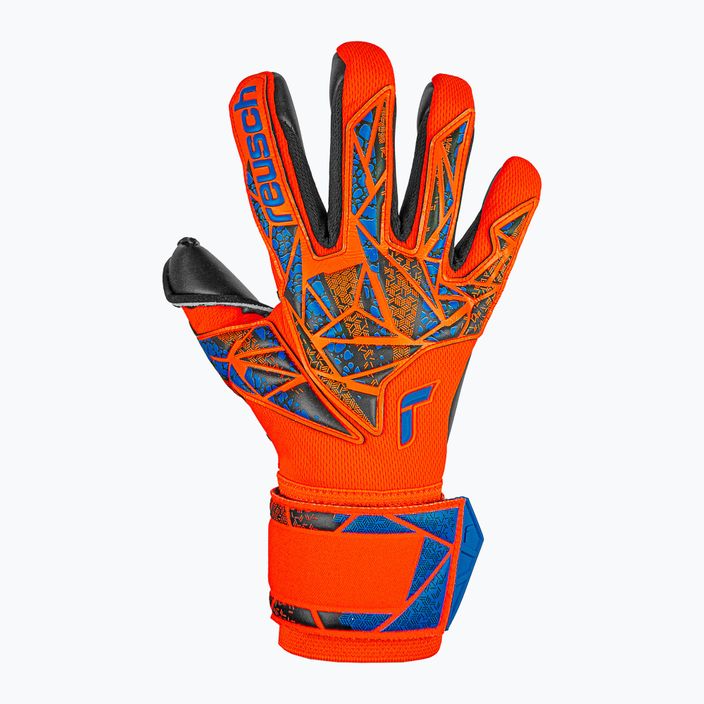 Reusch Attrakt Duo goalkeeper glove hyper orange/electric blue/black 2