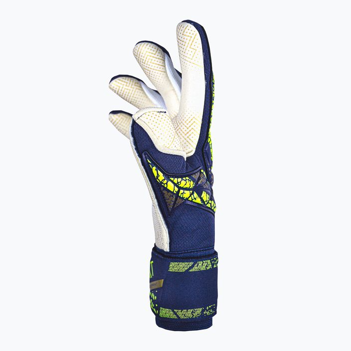 Reusch Attrakt Gold X GluePrint premium blue/gold goalkeeper's gloves 4