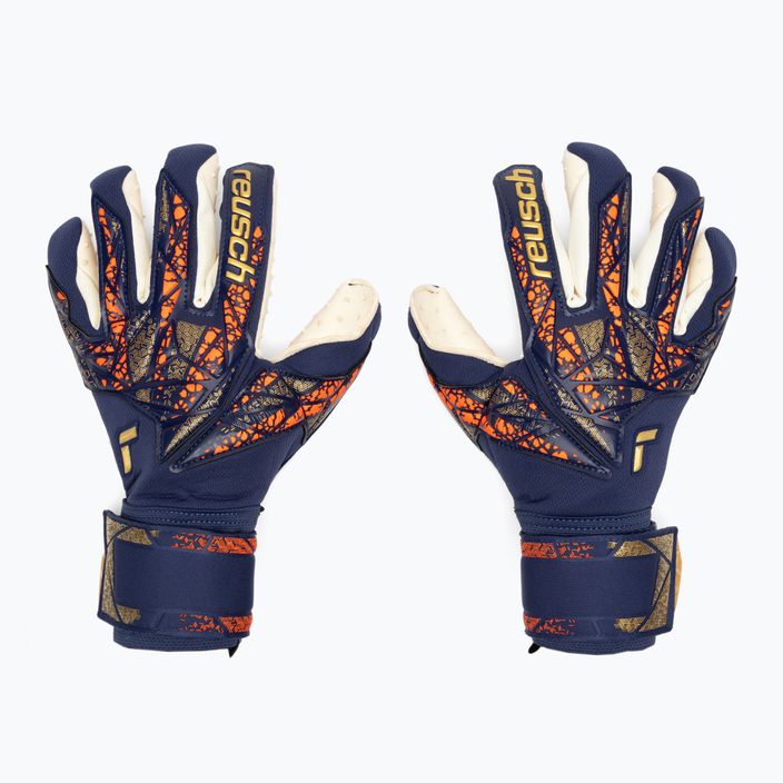 Reusch Attrakt SpeedBump premium blue/gold goalkeeper's gloves