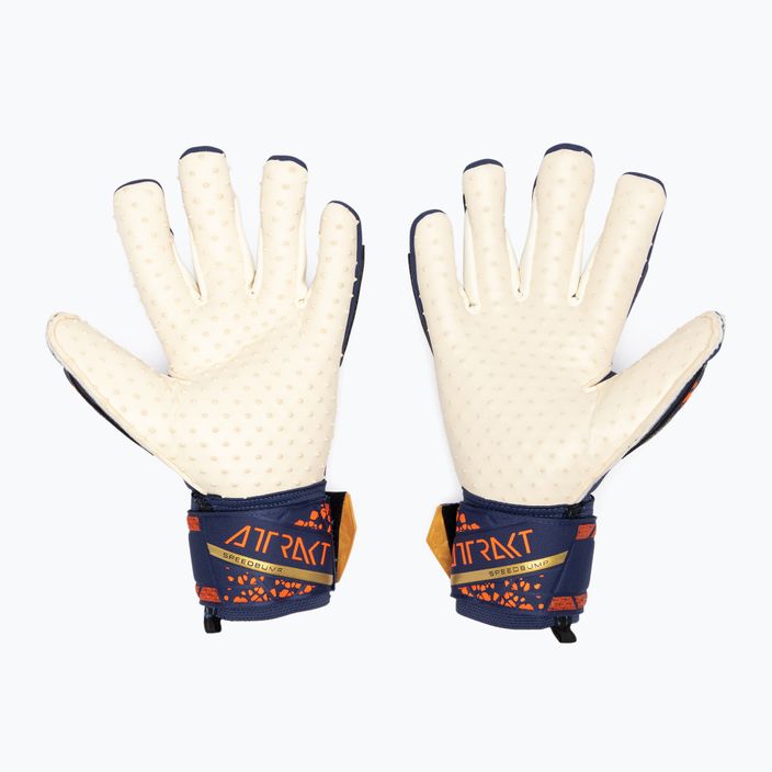 Reusch Attrakt SpeedBump premium blue/gold goalkeeper's gloves 2