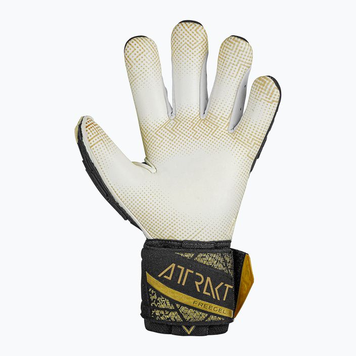 Reusch Attrakt Freegel Gold X GluePrint Finger Support goalkeeper glove black/gold 3