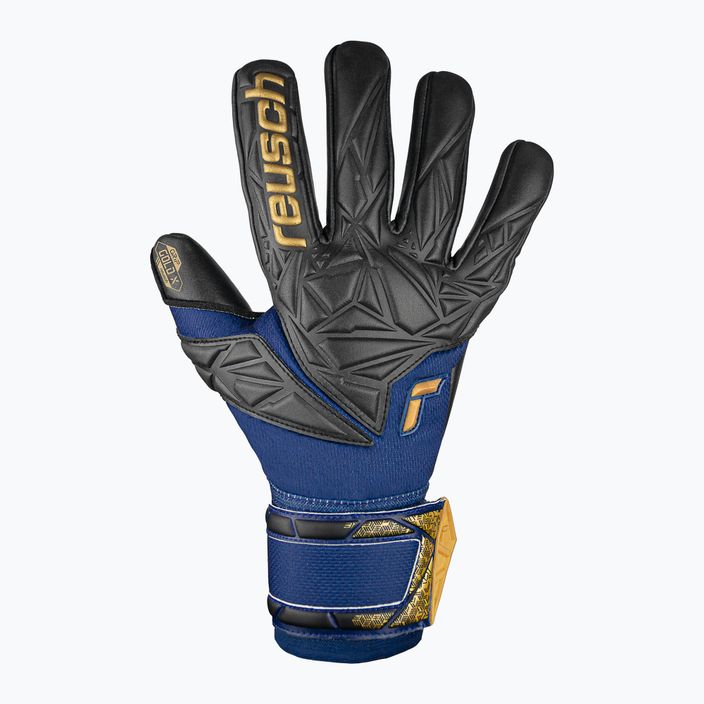 Reusch Attrakt Gold X NC premium blue/gold/black goalkeeper's gloves 2