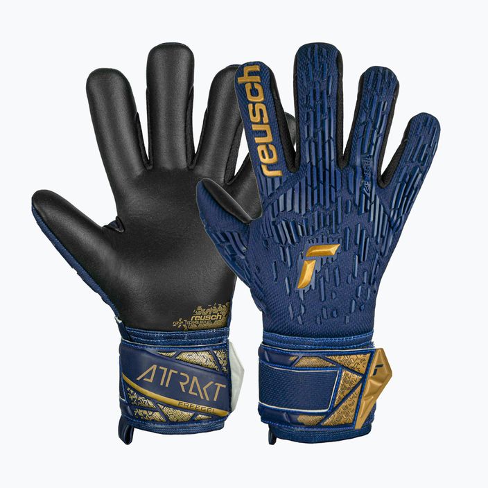 Reusch Attrakt Freegel Silver premium blue/gold/black goalkeeper's gloves