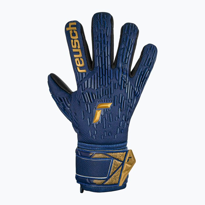 Reusch Attrakt Freegel Silver premium blue/gold/black goalkeeper's gloves 2