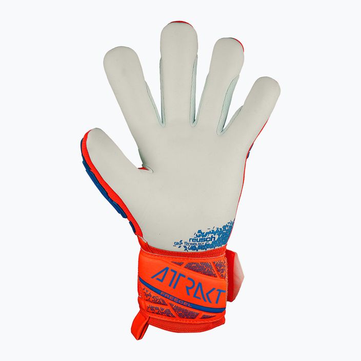 Reusch Attrakt Freegel Silver hyper orng/elec blue goalkeeper gloves 3