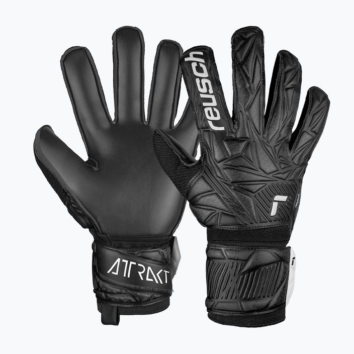 Reusch goalie gloves Attrakt Solid black