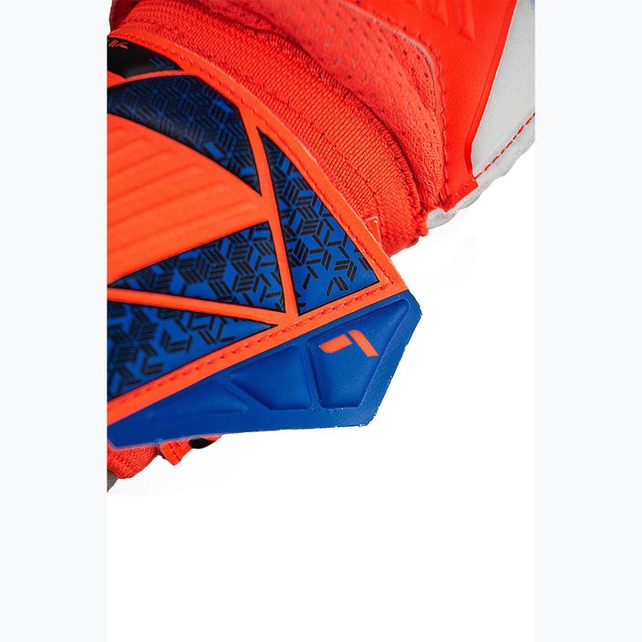 Reusch Attrakt Solid hyper orange/electric blue goalkeeper gloves 7